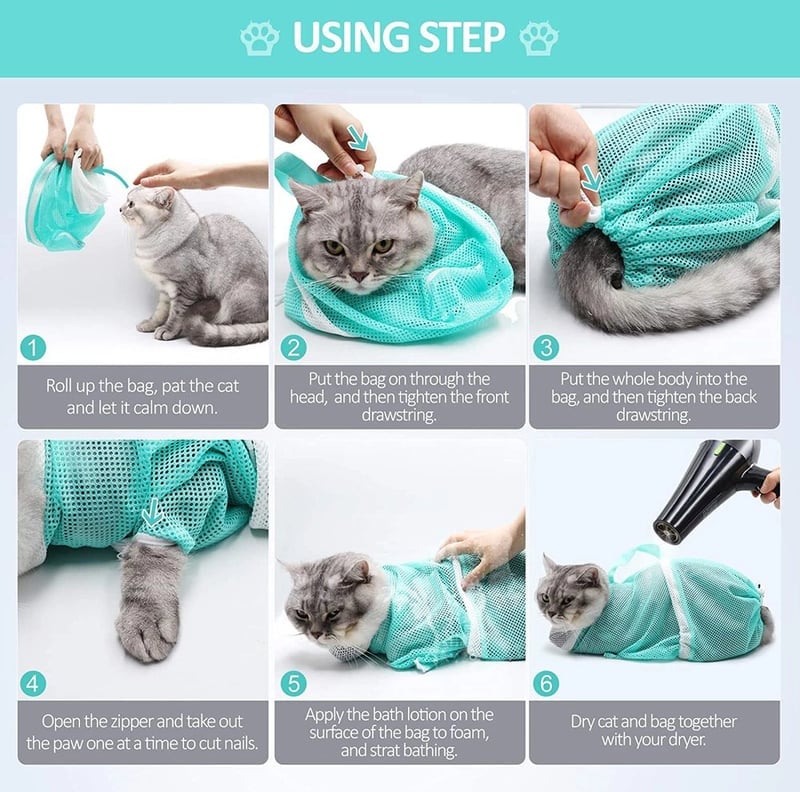 🔥HOT SALE NOW-50% OFF🐱Multi-functional Pet Grooming Bath Bag