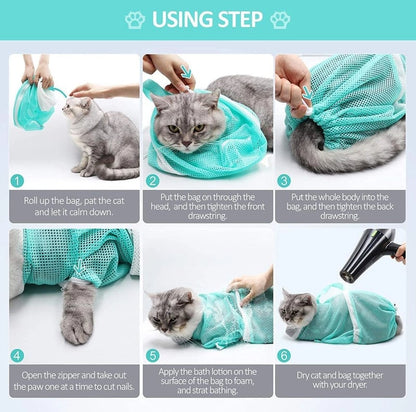 🔥HOT SALE NOW-50% OFF🐱Multi-functional Pet Grooming Bath Bag
