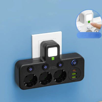 🥳2026 HOT SALE🔥50K+ SOLD!📱🔌 Your Home‘s Safety Guardian! Smart Strip with Overload Protection & Child Lock