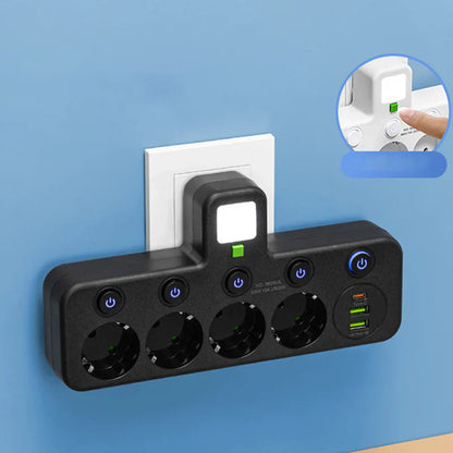 🥳2026 HOT SALE🔥50K+ SOLD!📱🔌 Your Home‘s Safety Guardian! Smart Strip with Overload Protection & Child Lock