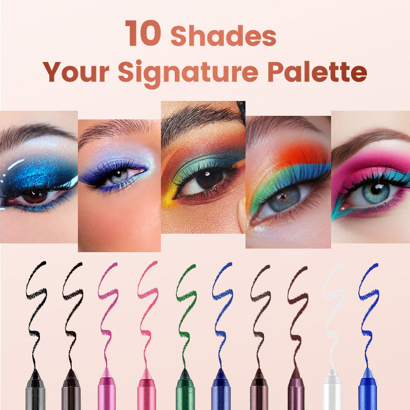 🔥 Flash Sale 50% OFF😍 Rich & Bold Eye Looks - 10 Gel Eyeliners