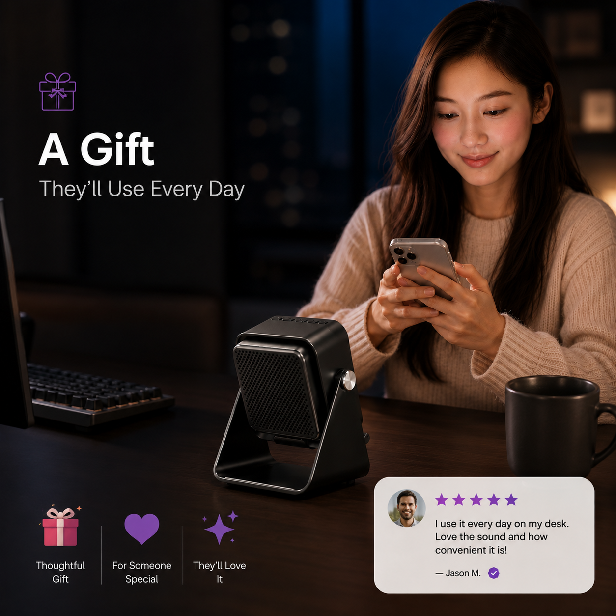 5-in-1 Smart Sync Speaker Stand