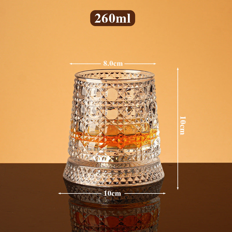 🥛💎New Year Hot Sale 49% OFF✨🔥360° Rotating Whiskey Glass Tumbler