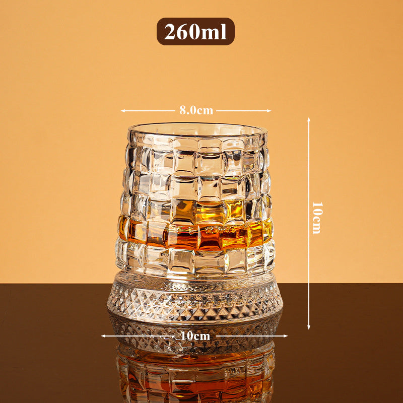 🥛💎New Year Hot Sale 49% OFF✨🔥360° Rotating Whiskey Glass Tumbler