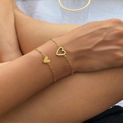 ✨New Arrival 50%OFF💖Matching Heart Charm Bracelet Set