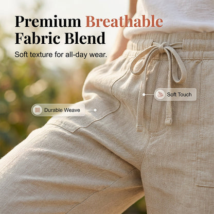 ☀️SUMMER SALE 50%OFF😍Women’s Casual Cotton Linen Capris – Breathable, Comfortable & Effortlessly Chic