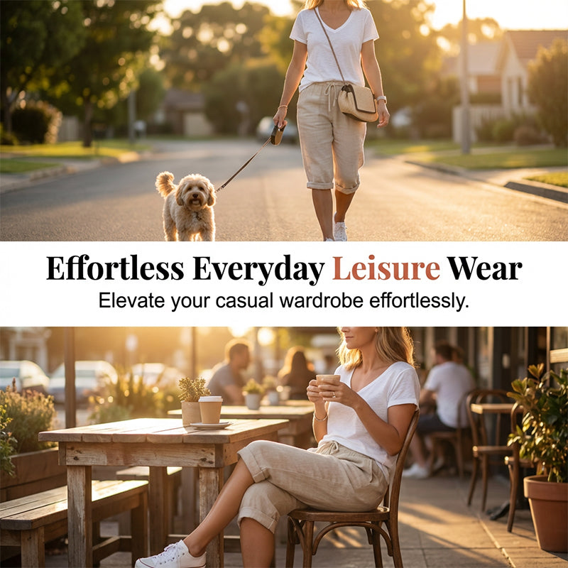 ☀️SUMMER SALE 50%OFF😍Women’s Casual Cotton Linen Capris – Breathable, Comfortable & Effortlessly Chic