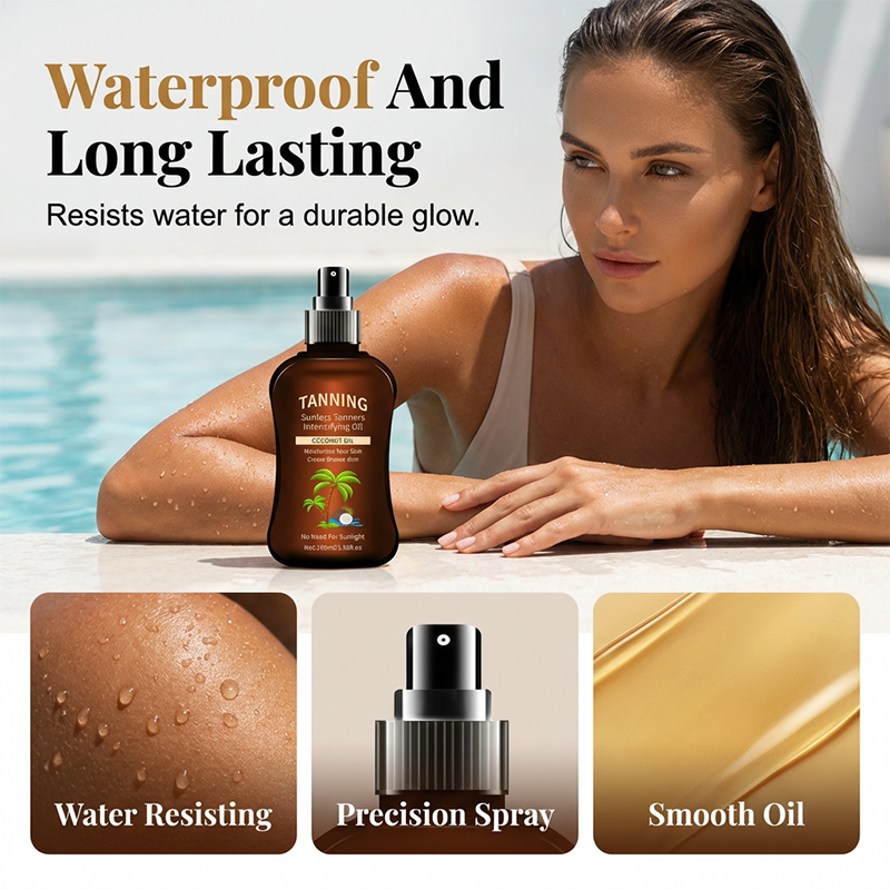 🌸Summer Hot Sale 50%OFF🌸Sunless Tanning Oil with Coconut Oil😍Delivered within 5 working days
