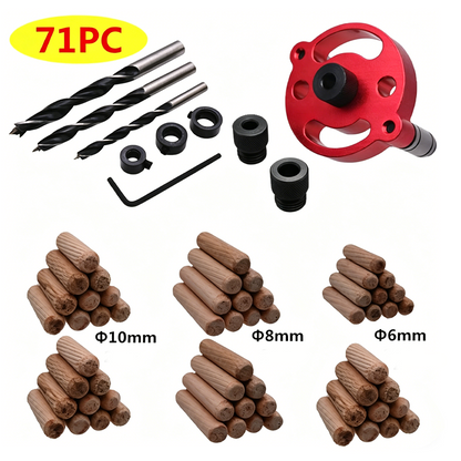 🔥HOT SALE 50% OFF🔥Self-Centering Dowel Jig Kit for Woodworking