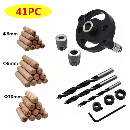 🔥HOT SALE 50% OFF🔥Self-Centering Dowel Jig Kit for Woodworking