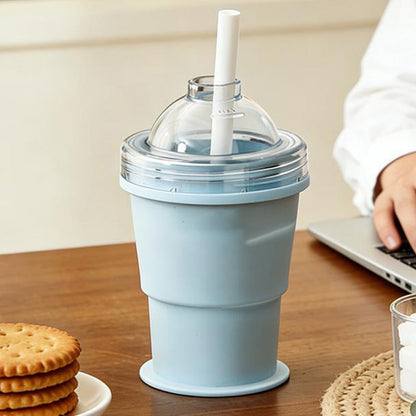 🥳2026 HOT SALE🥳💞50K+ SOLD!🍦❄️ 50% OFF! 2-in-1 Ice Cream Cup with Straw – Double-wall insulation, keeps treats cold. Reusable & collapsible. No mess, just pure enjoyment. A summer essential. 🧊💚