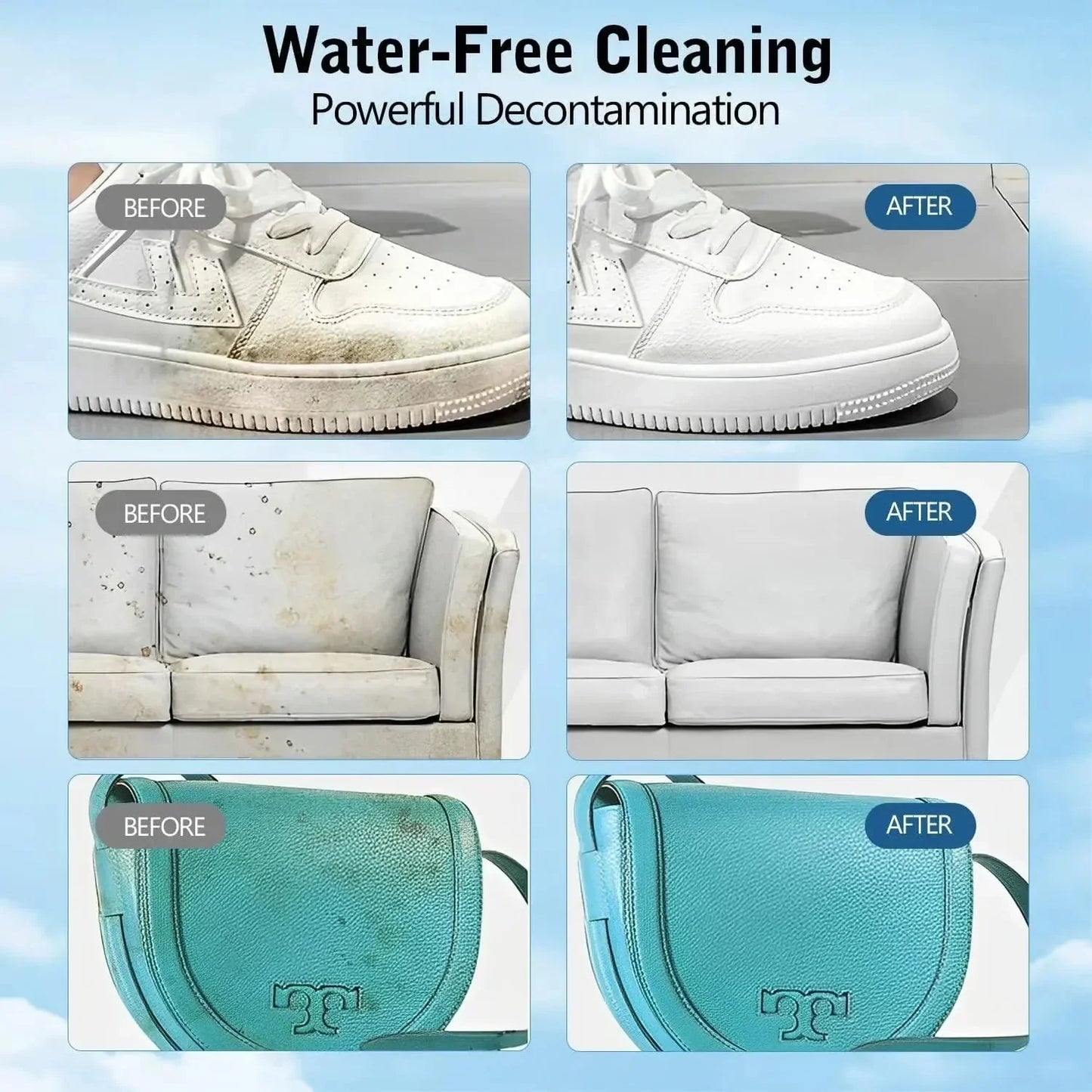⏳Limited-time Special Price ￡8.99!!🧼No-Wash Shoe & Leather Cleaner Cream - Stain Remover with Sponge