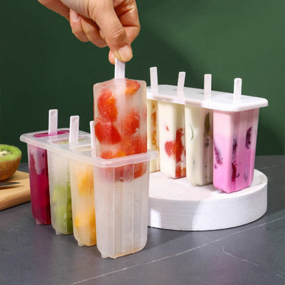 🔥New Hot Selling❤️‍🔥4-Cavity Popsicle Mold with Lid and Sticks