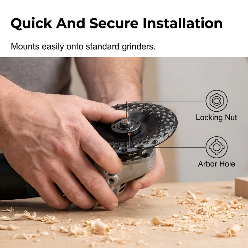 🔥HOT SALE 50%OFF🔥🔄 Angle Grinder Wood Carving Disc | Wood Sculpting Beast