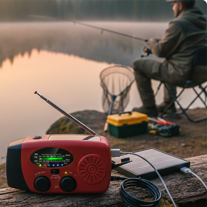 📻 50% OFF NOW! 🔋 Multifunctional Portable Solar Emergency Radio – Power Bank, Hand Crank & Weather Alert for Outdoor & Crisis Preparedness ⚡