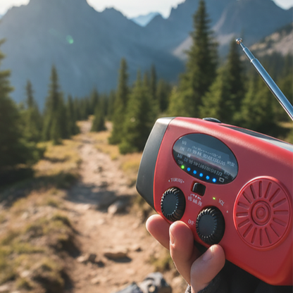 📻 50% OFF NOW! 🔋 Multifunctional Portable Solar Emergency Radio – Power Bank, Hand Crank & Weather Alert for Outdoor & Crisis Preparedness ⚡